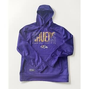 Baltimore Ravens Jacket  Purple Hoodie Mens NFL Team Combine Apparel Pullover